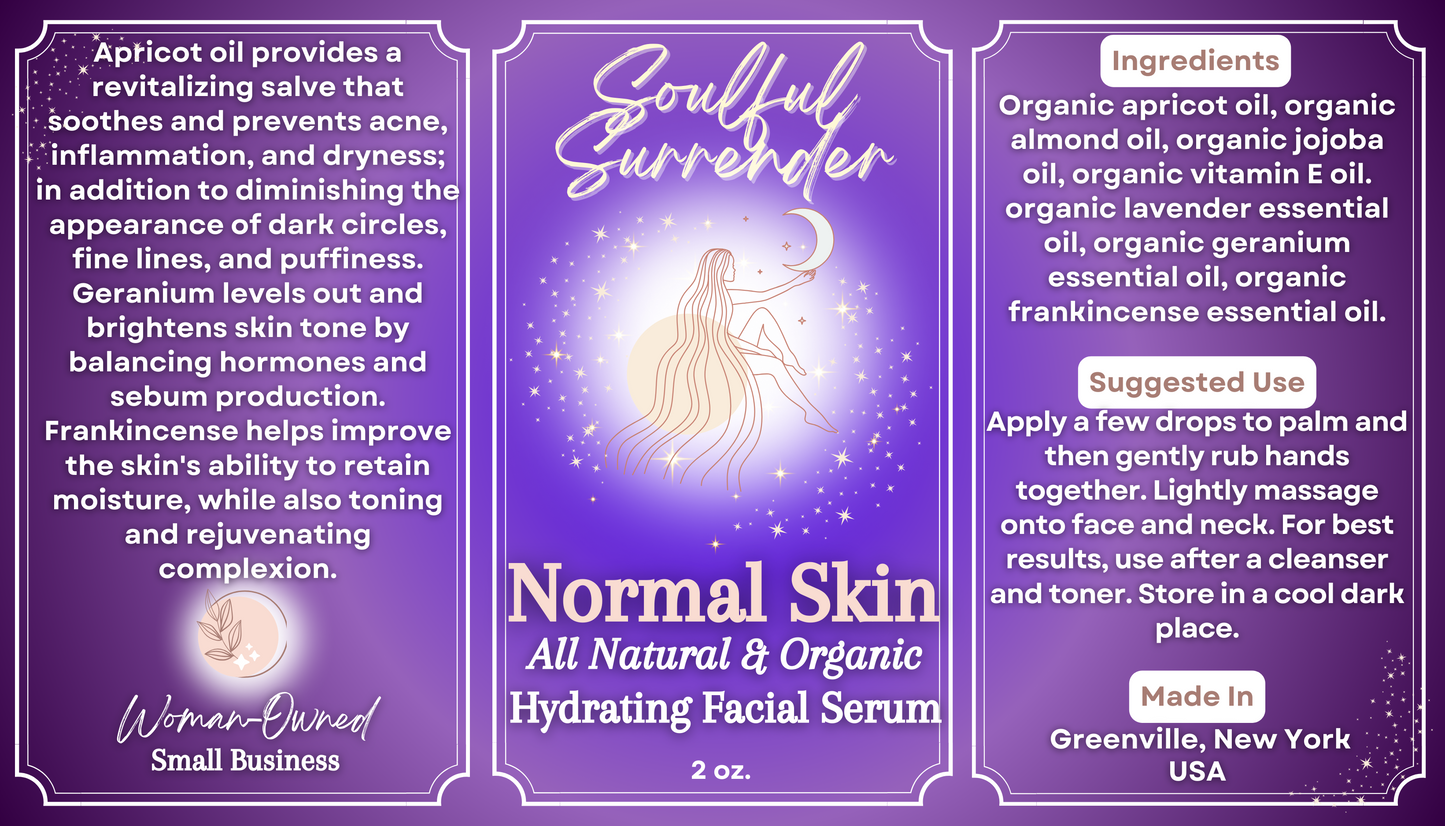 Normal Skin, Hydrating Facial Serum