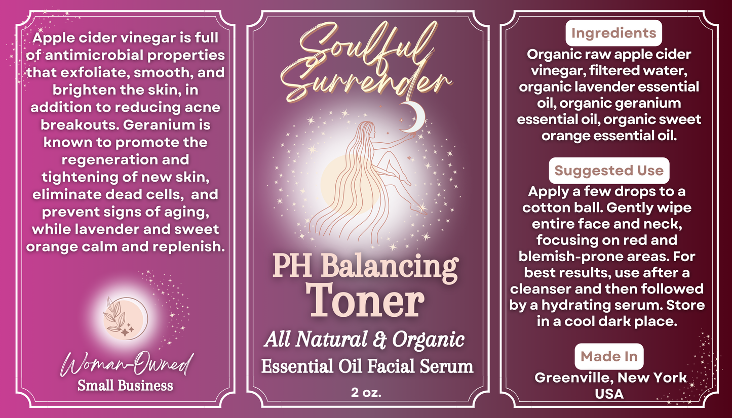 pH Balancing, Facial Toner