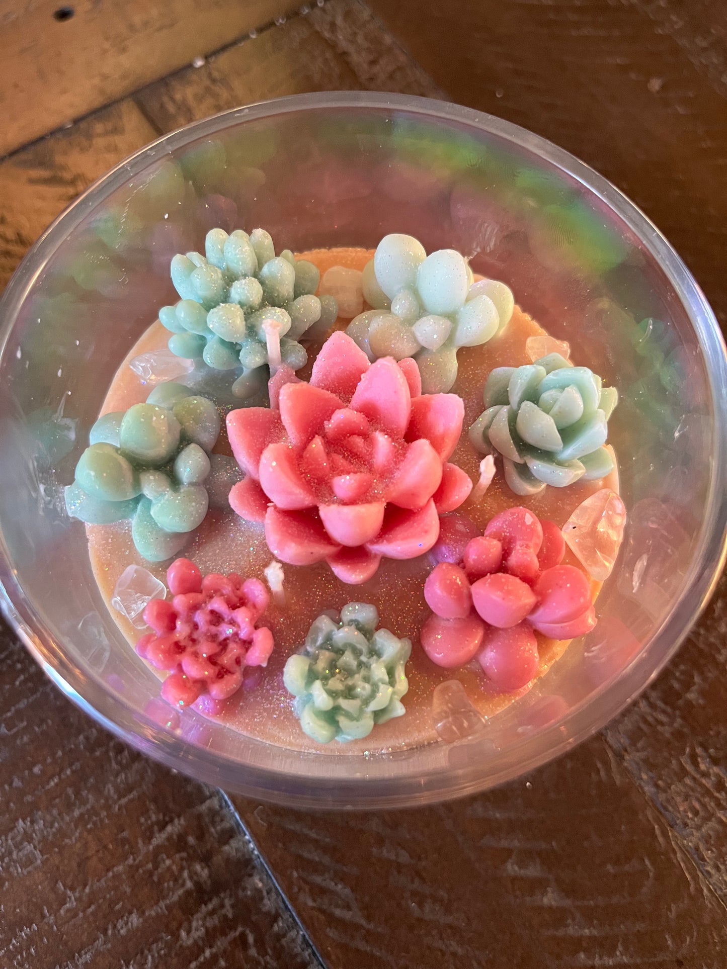 Succulent Garden Candle