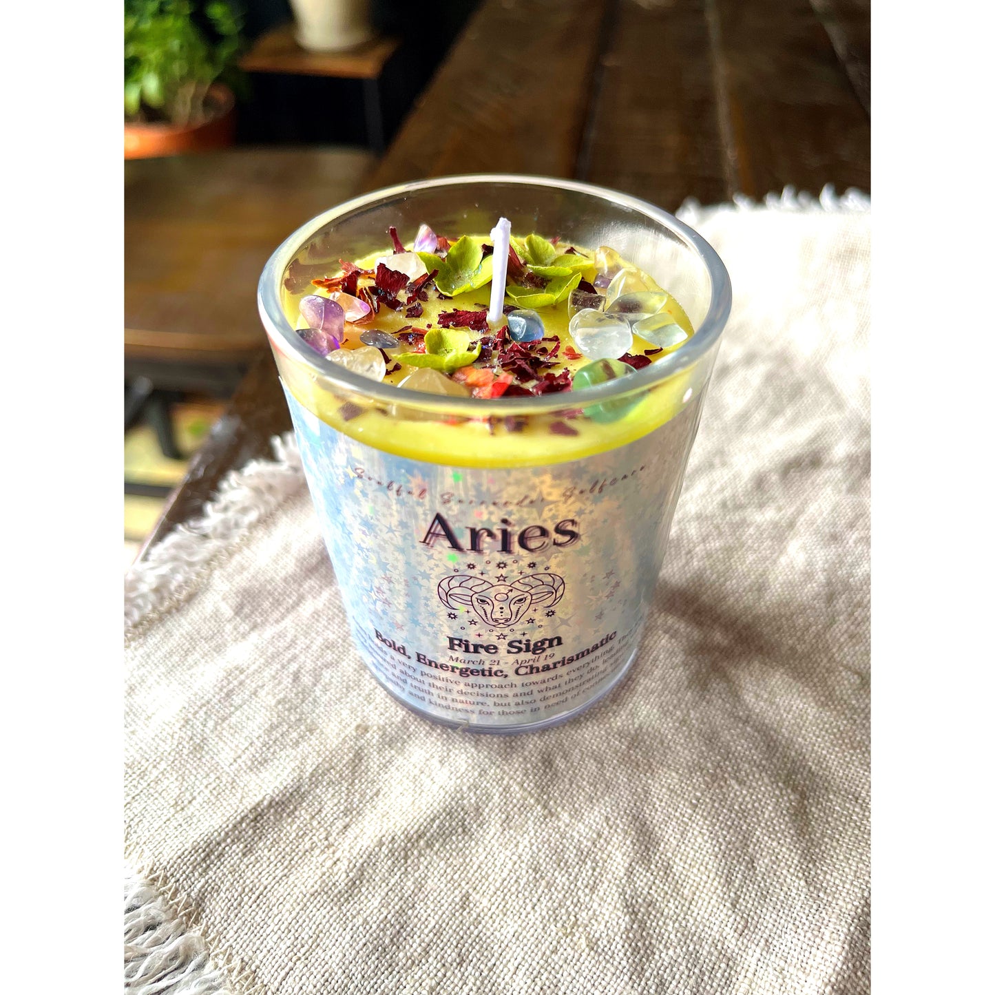 Aries Zodiac Candle