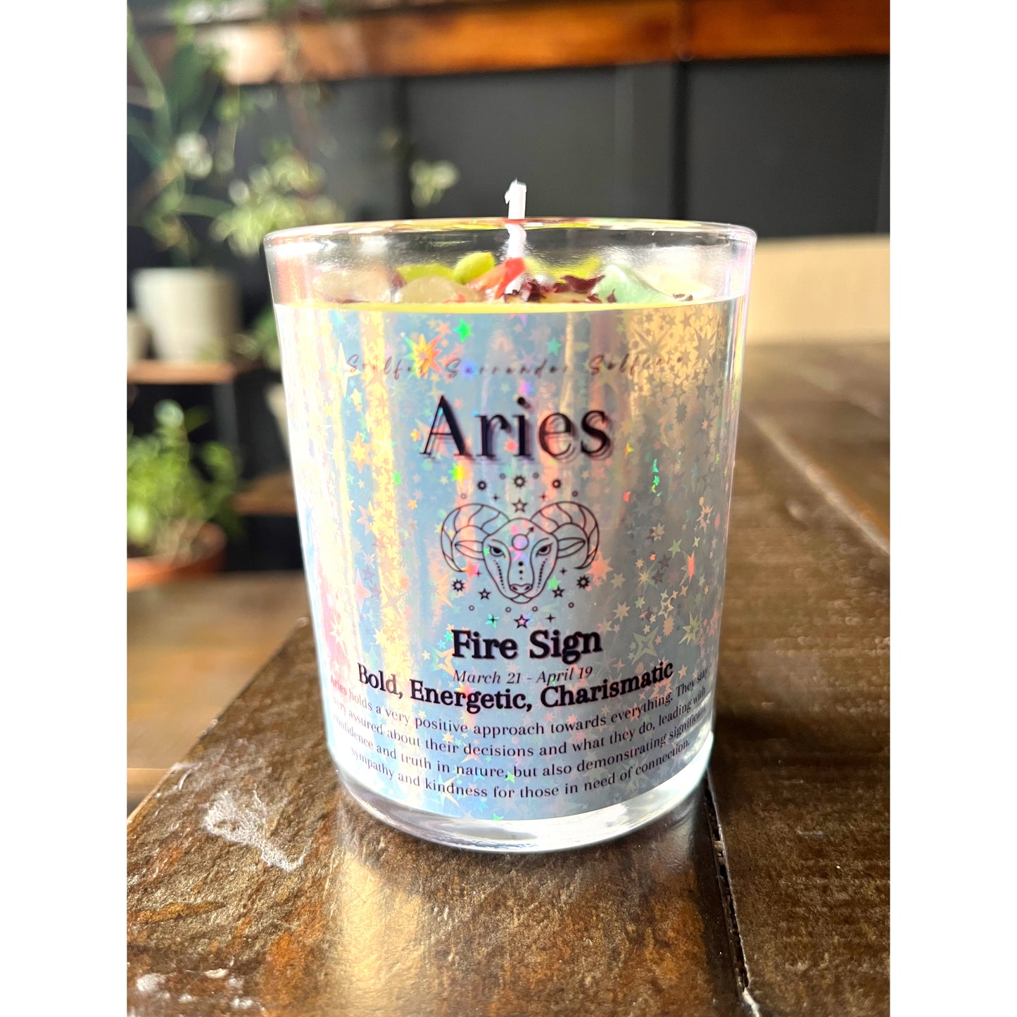 Aries Zodiac Candle