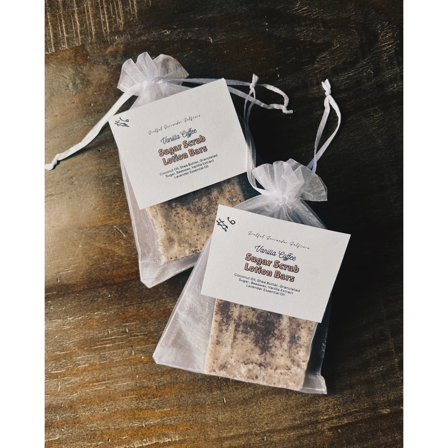 Vanilla Coffee, Sugar Scrub Lotion Bars (1-pack)