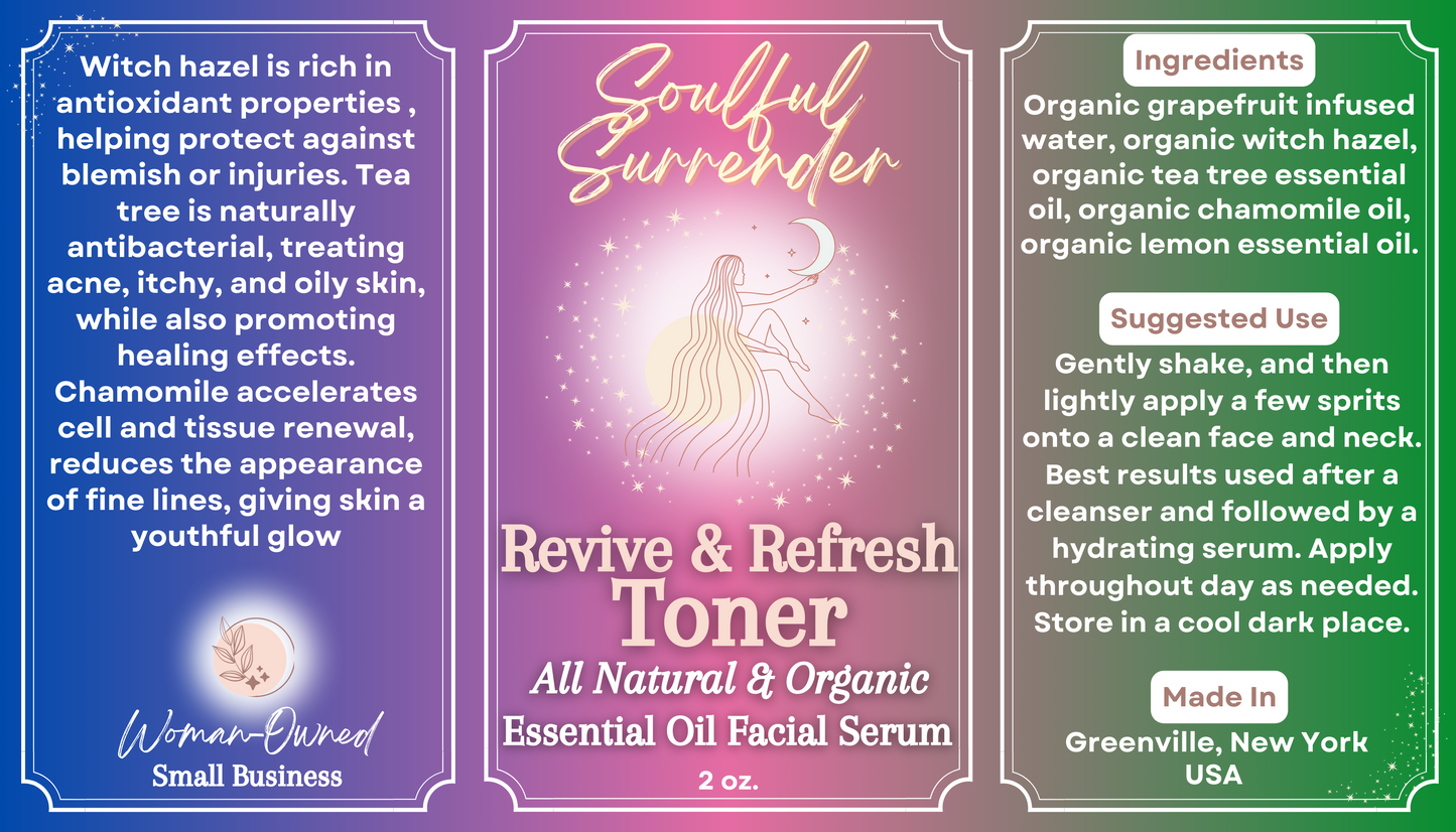 Revive & Refresh, Facial Toner