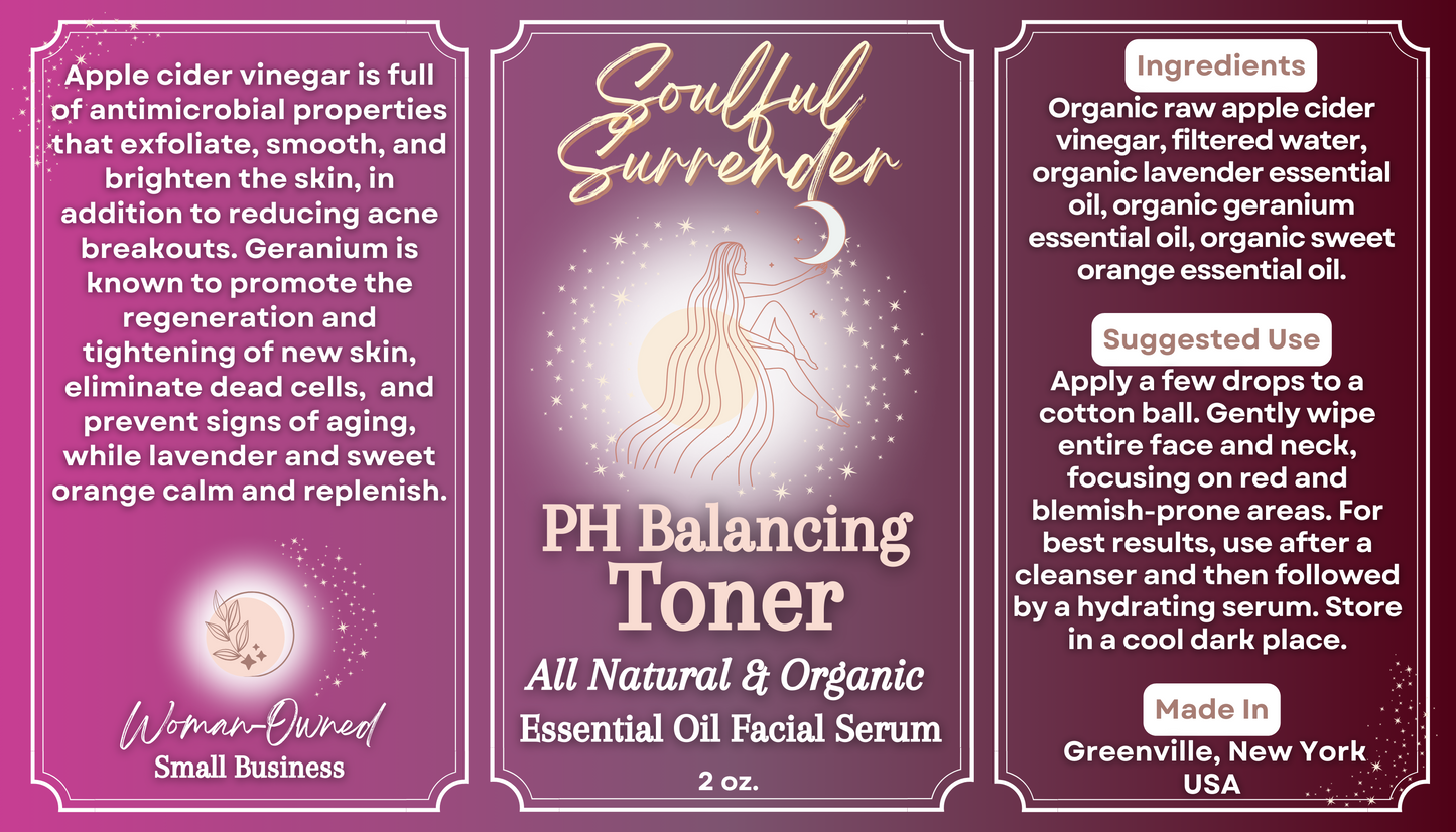 PH Balancing, Facial Toner