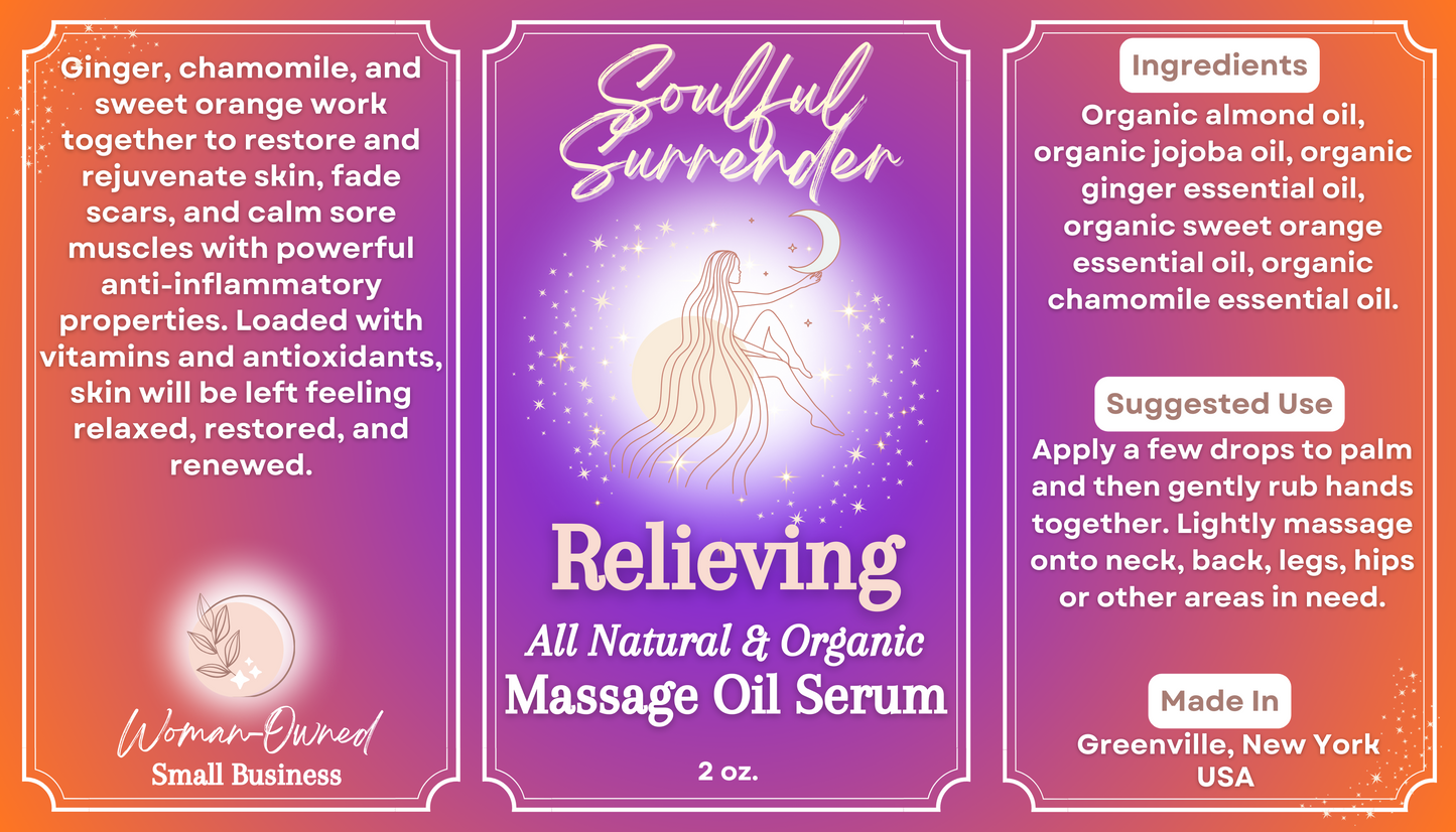 Relieving, Massage Oil