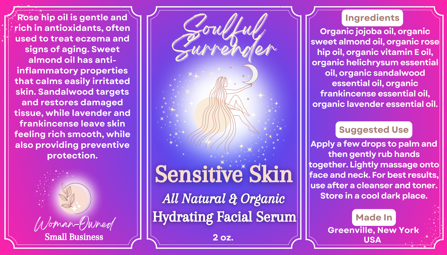 Sensitive Skin, Hydrating Facial Serum