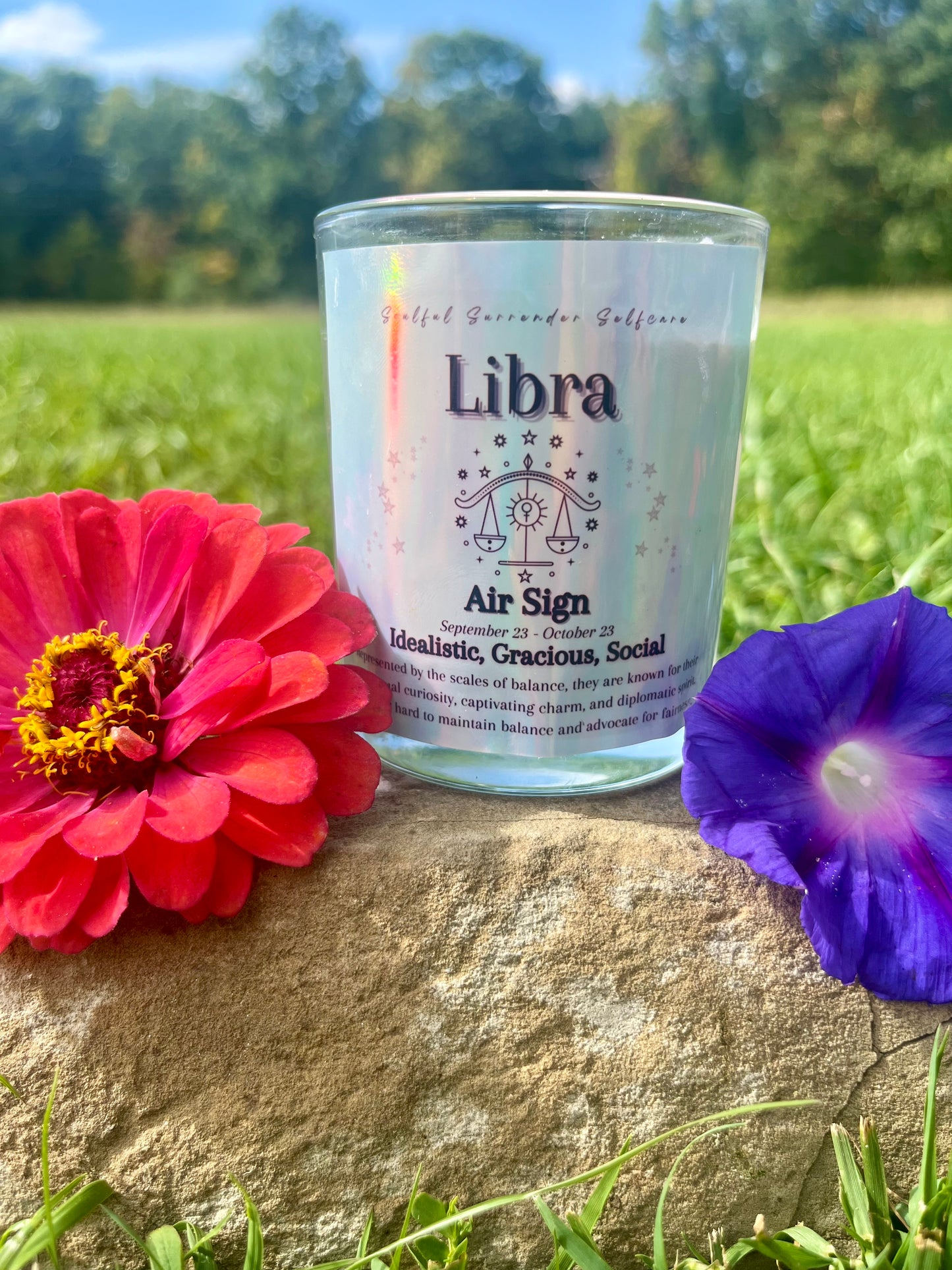 Libra Zodiac Candle