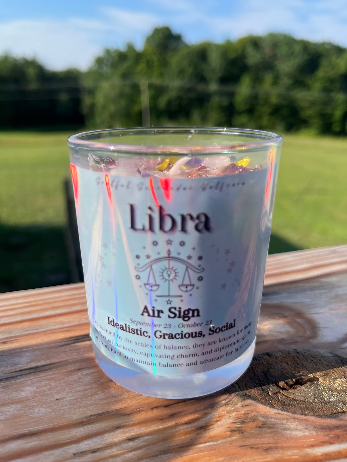 Libra Zodiac Candle