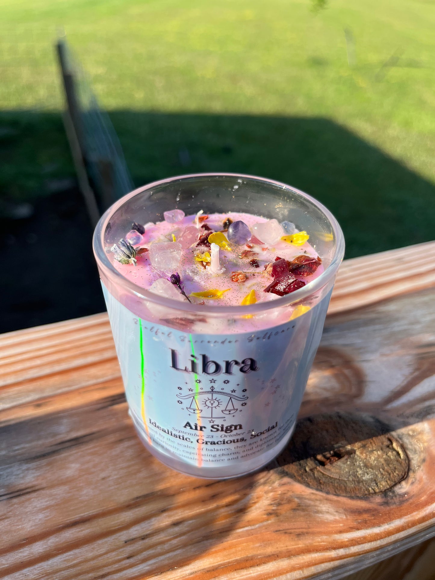 Libra Zodiac Candle