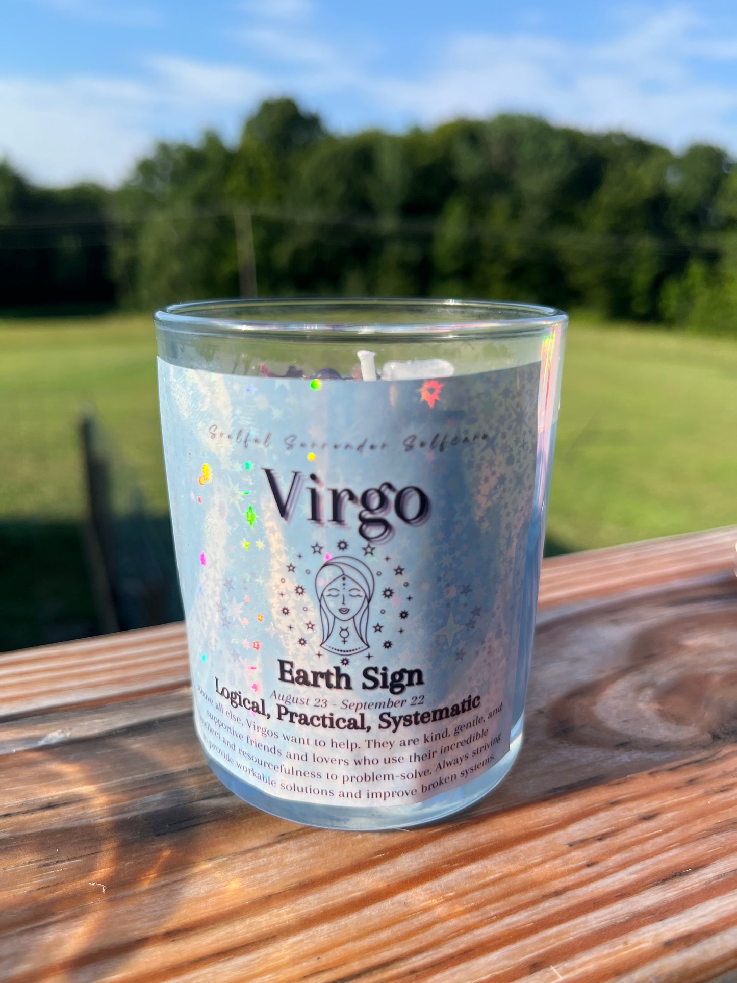 Virgo Zodiac Candle