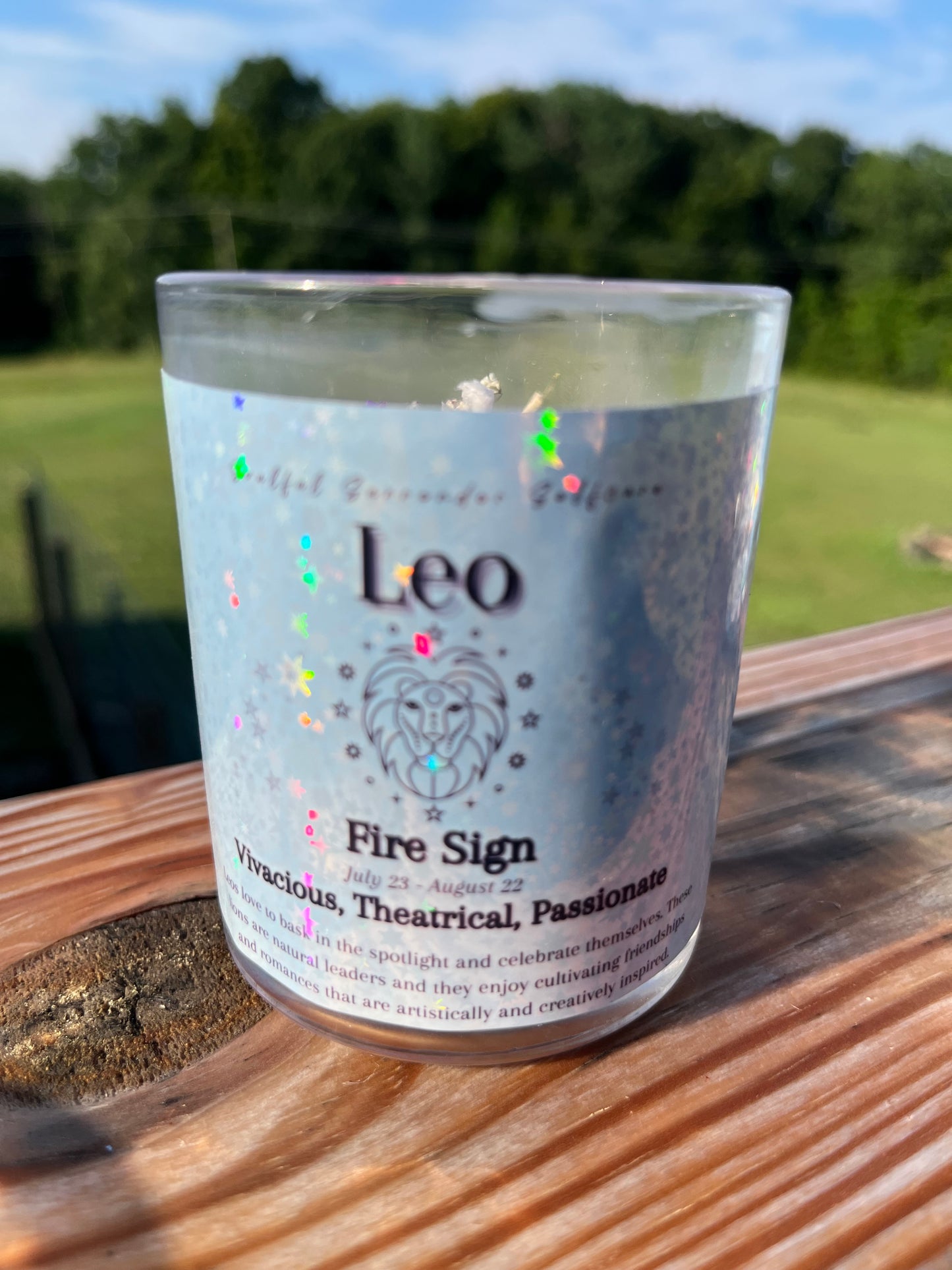 Leo Zodiac Candle