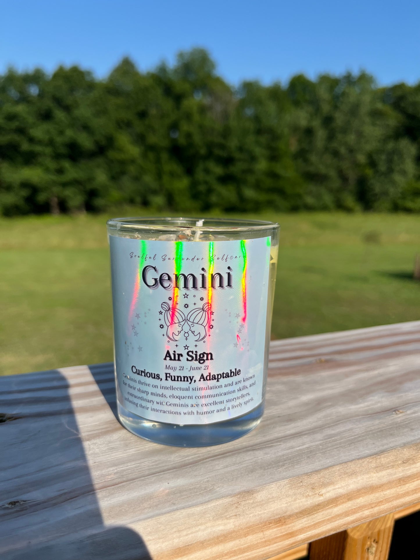 Gemini Zodiac Candle