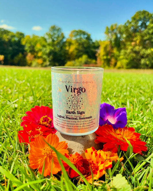 Virgo Zodiac Candle