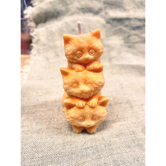 3-Tier Kitten Candle