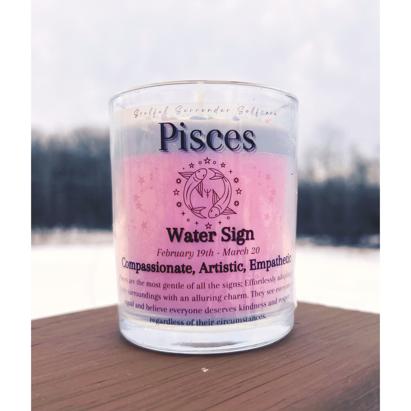 Pisces Zodiac Candle