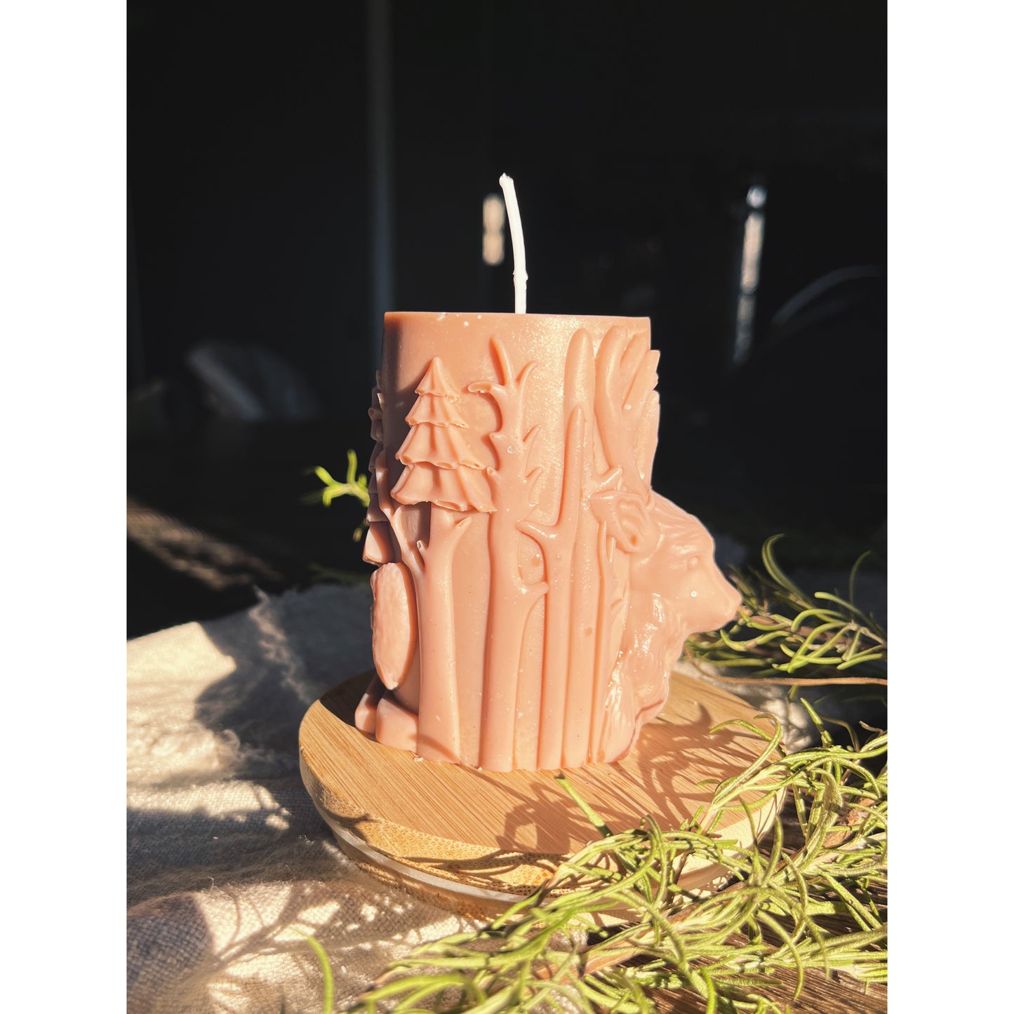 Reindeer Christmas Candle